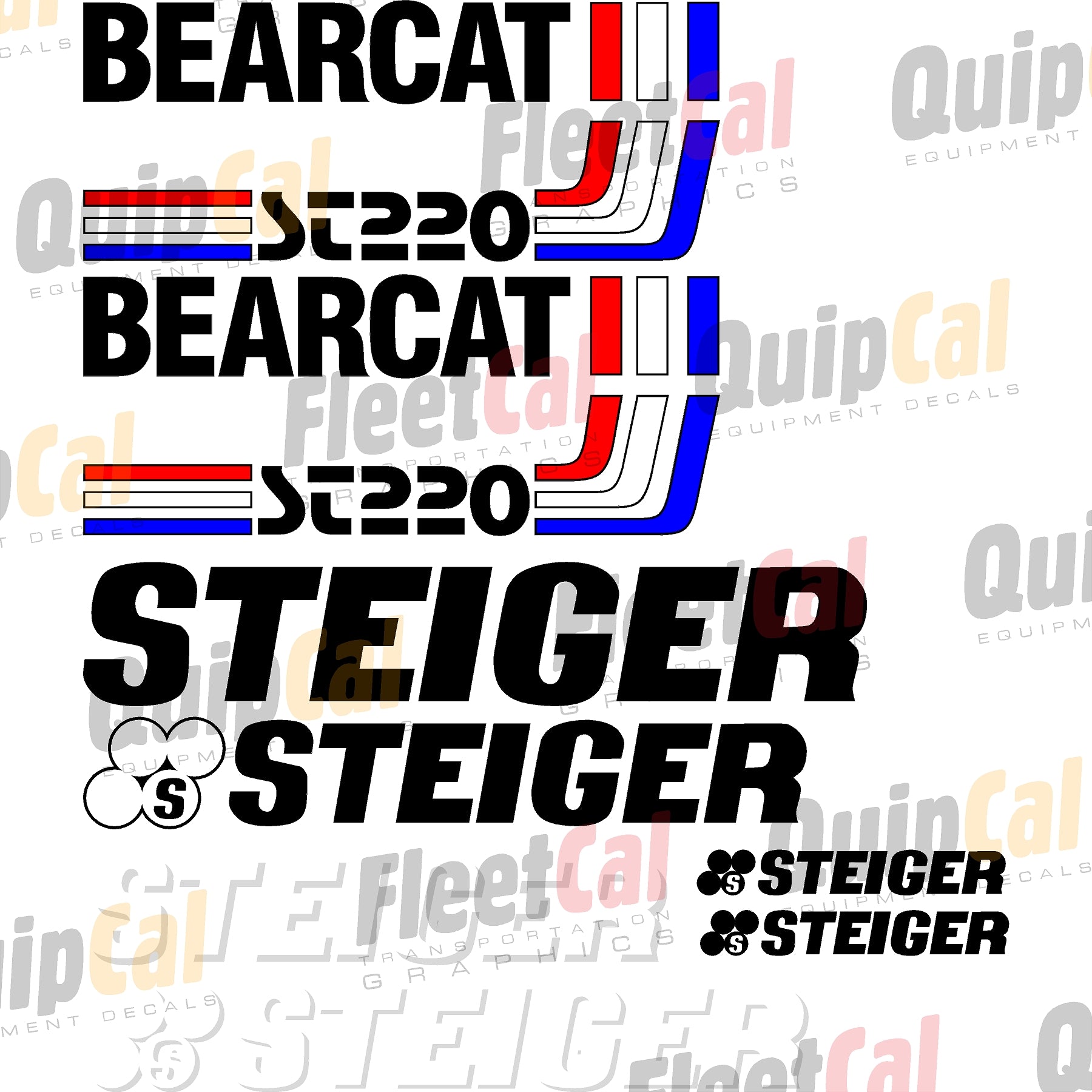 Steiger Bearcat ST220 Marking Decal Set – Truck and Equipment Decals