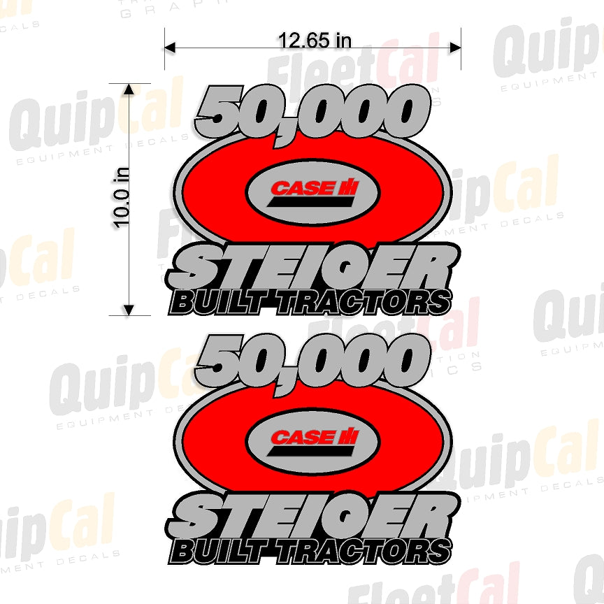 Steiger 50,000 Built Decal Pair - Case IH Decals (1 PAIR) – Truck and ...