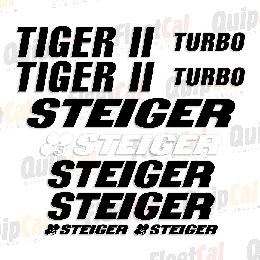 Steiger Signs Steiger Tiger II Tractor Marking Decal Set – Truck and Equipment Decals