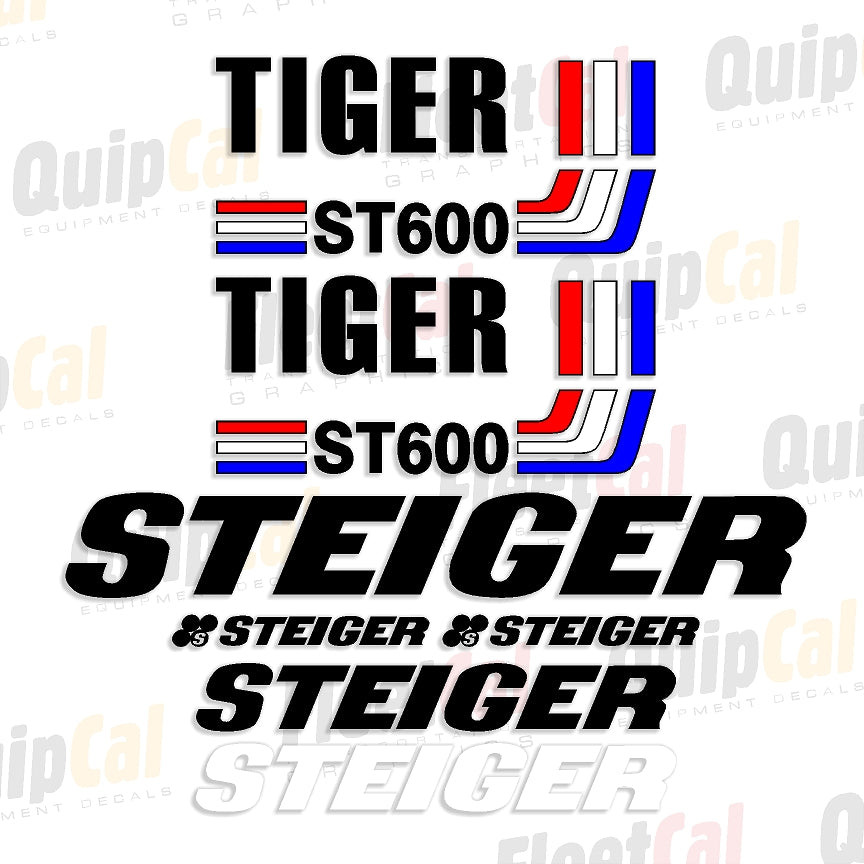 Steiger Signs Steiger Tiger ST600 Tractor Marking Decal Set – Truck and Equipment Decals