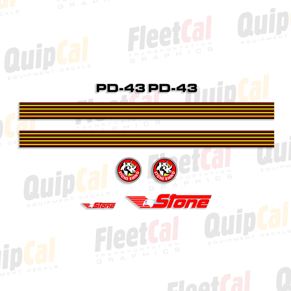 Stone Roller - Compactor Decals