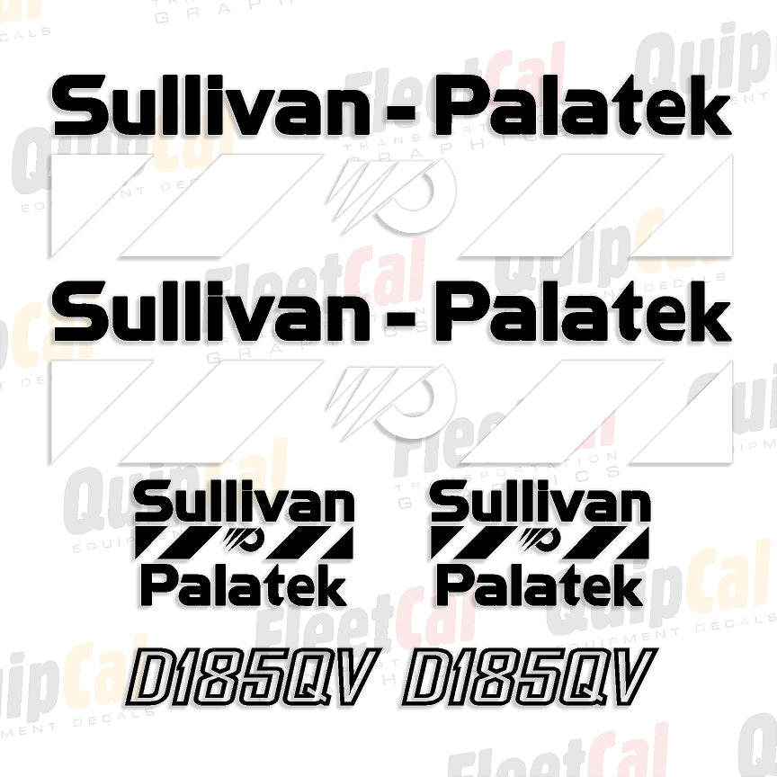 Sullivan Palatek Air Compressor Decals