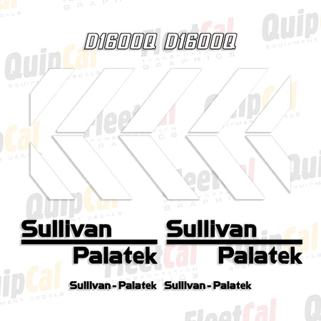 Sullivan Palatek Air Compressor Decals