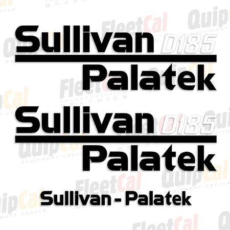 Sullivan Palatek Air Compressor Decals