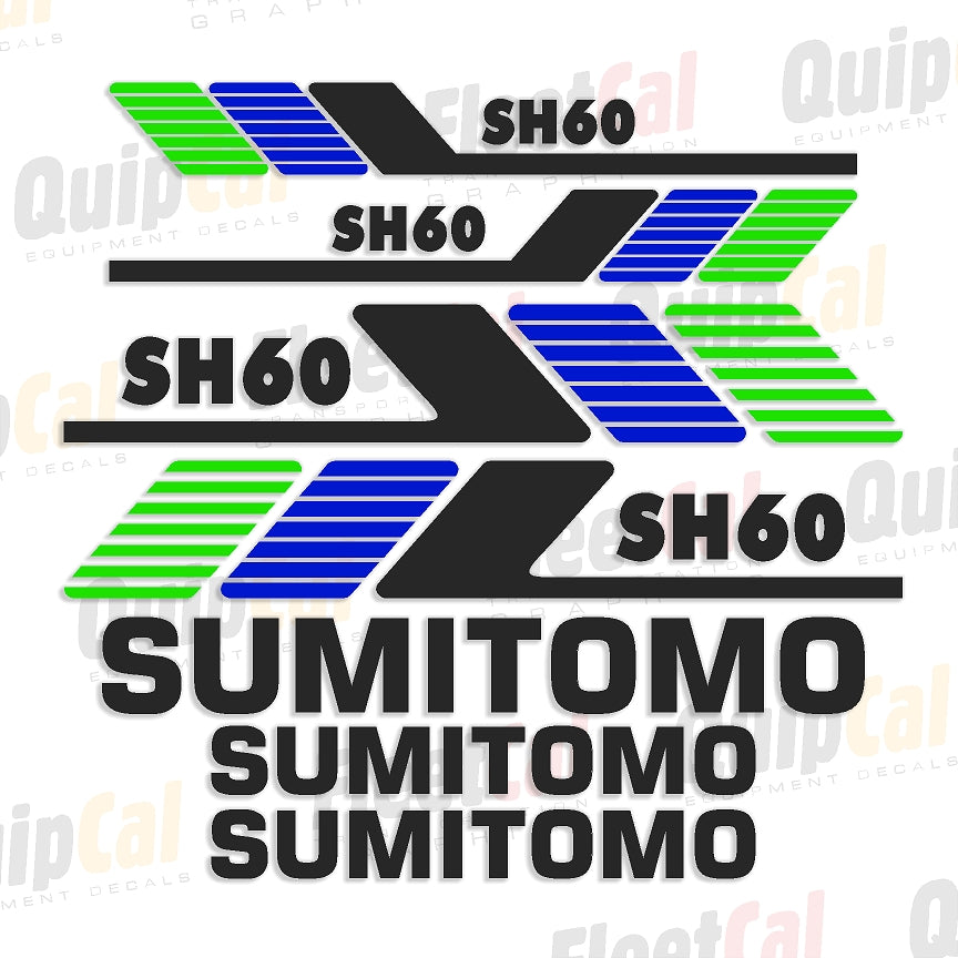 Sumitomo SH60 Excavator Marking Decal Set – Truck and Equipment Decals