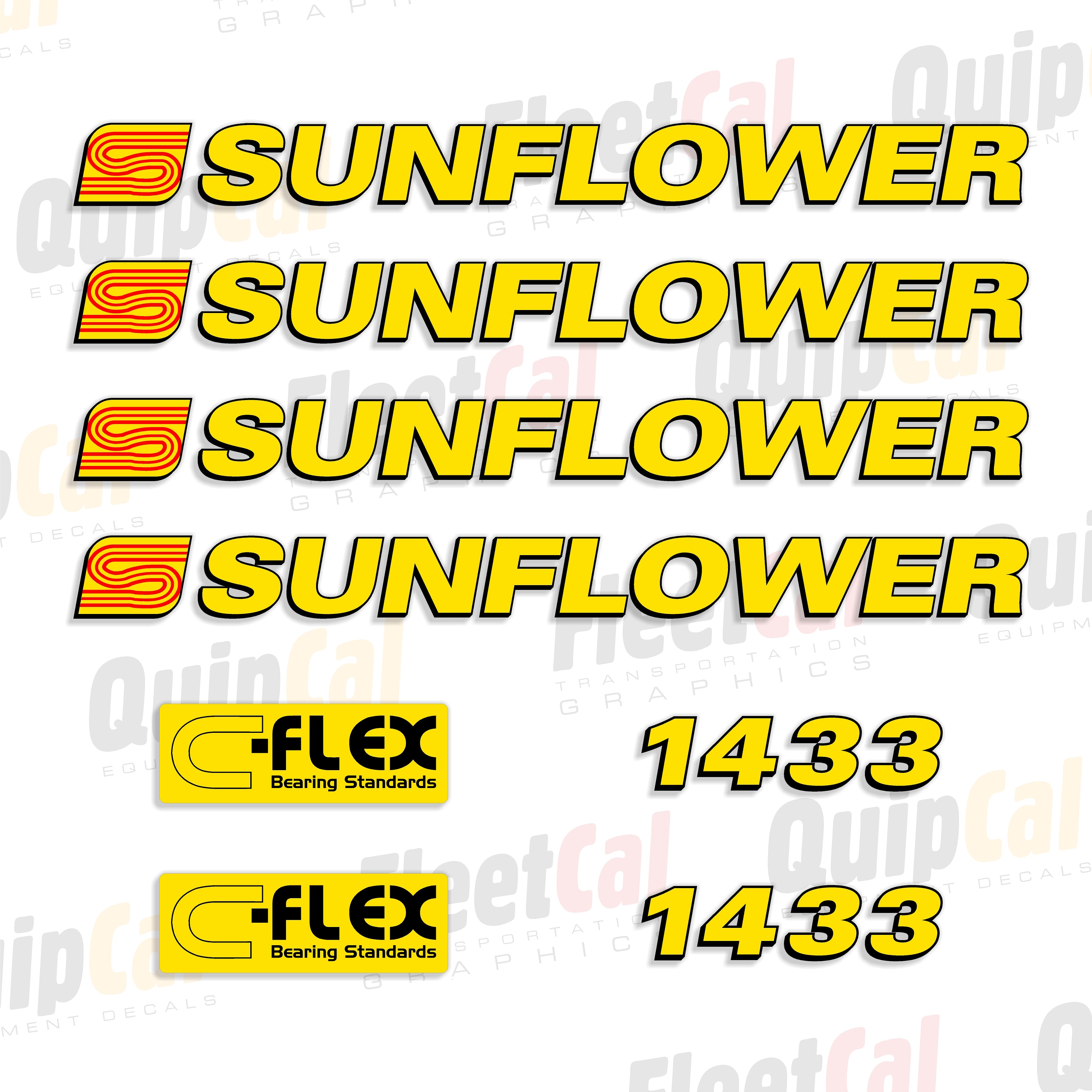 ☆sunflower☆様⭐︎専用ページ Sunflower 1433 Disc Decal Set – Truck and Equipment Decals
