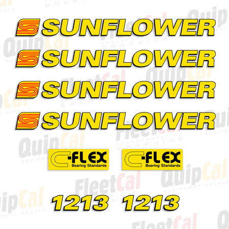 Sunflower Disc Decals