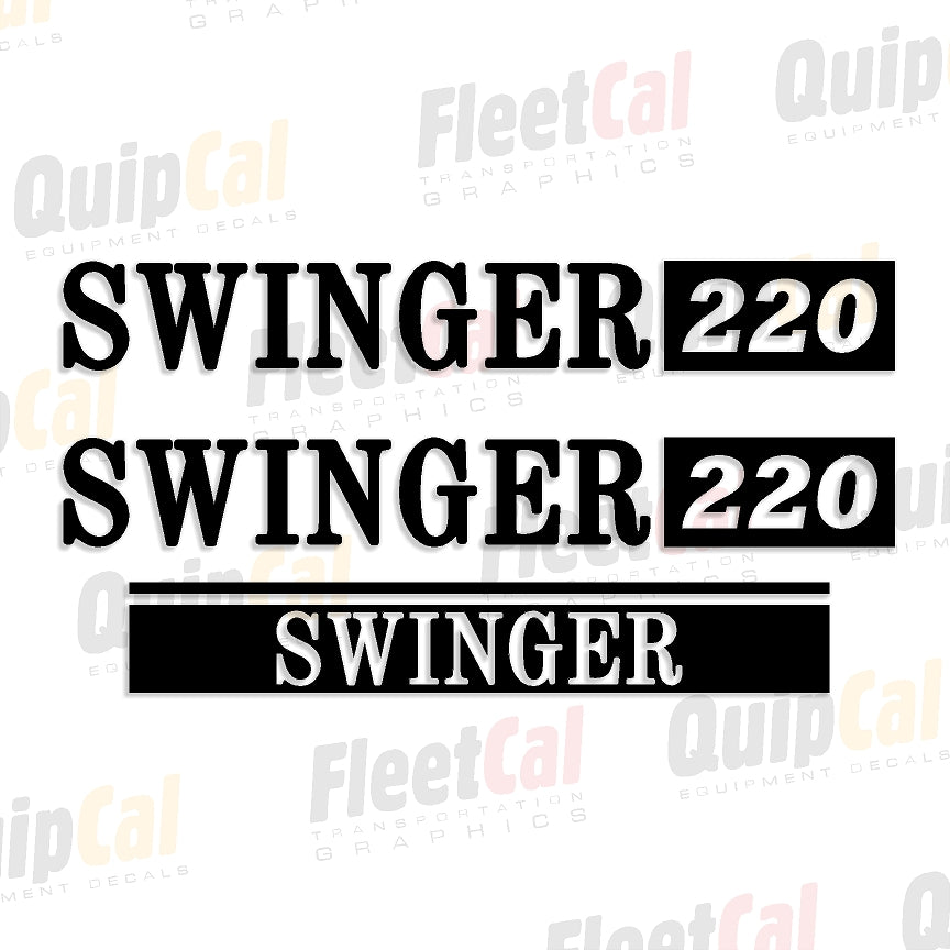 Swinger 220 Wheel Loader Marking Decal Set – Truck and Equipment Decals