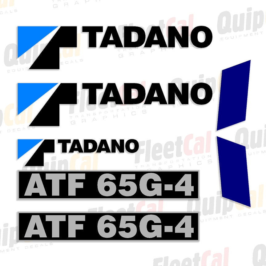 Tadano ATF 65G-4 All Terrain Crane Marking Decal Set – Truck and ...
