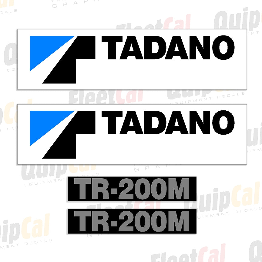 Tr Sticker Cars Tadano TR-200M Rough Terrain Crane Marking Decal Set – Truck and ...