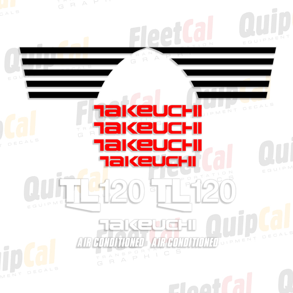 Takeuchi TL120 Compact Track Loader Decal Set