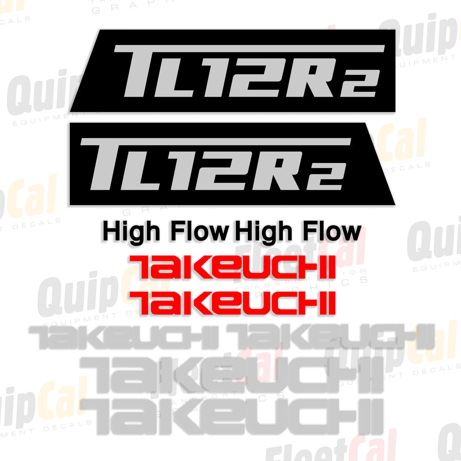 Takeuchi TL12R2 Compact Track Loader Decal Set