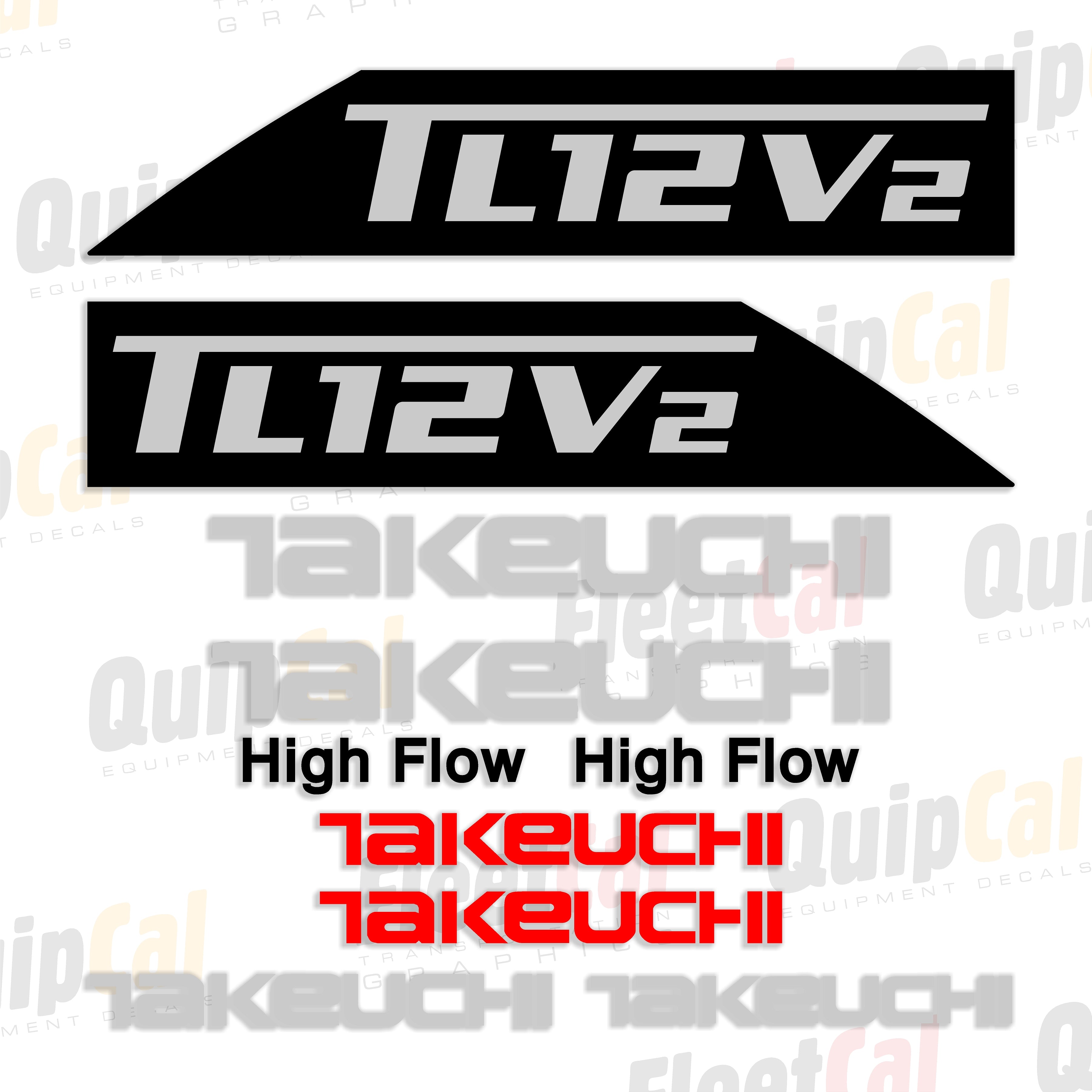Takeuchi TL12V2 Compact Track Loader Decal Set – Truck and