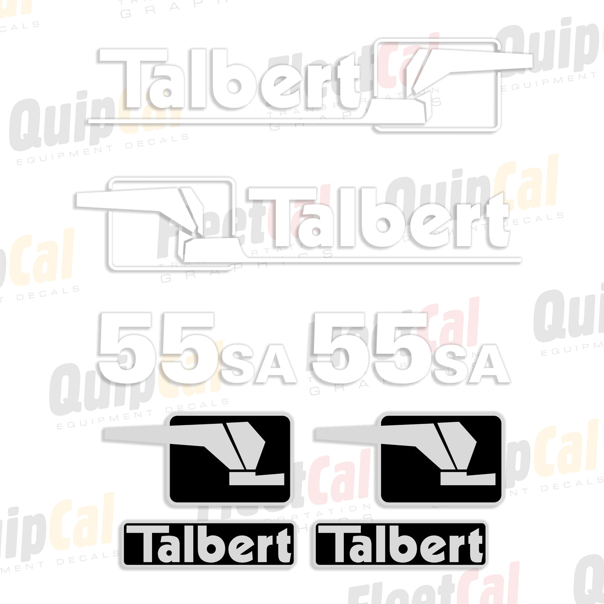Talbert Dop Deck Trailer Decals
