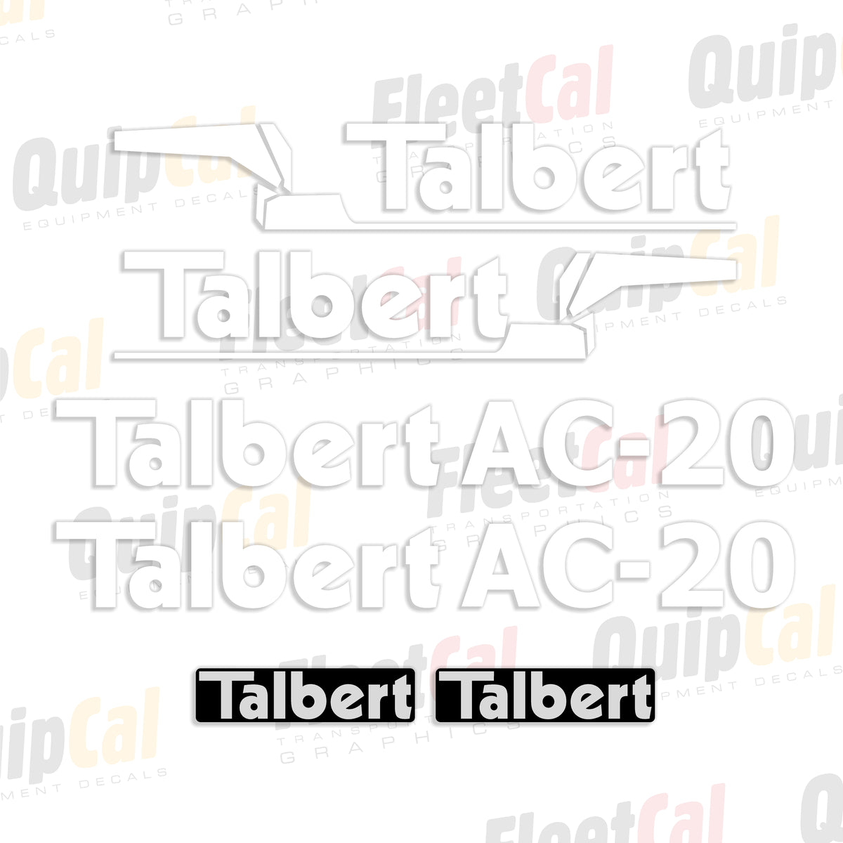 Talbert Tag Trailer Decals