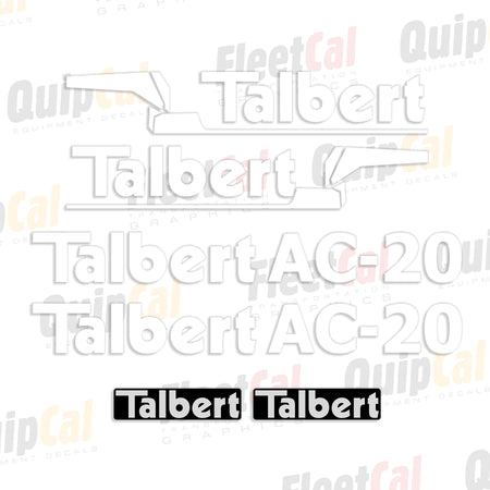 Talbert Tag Trailer Decals