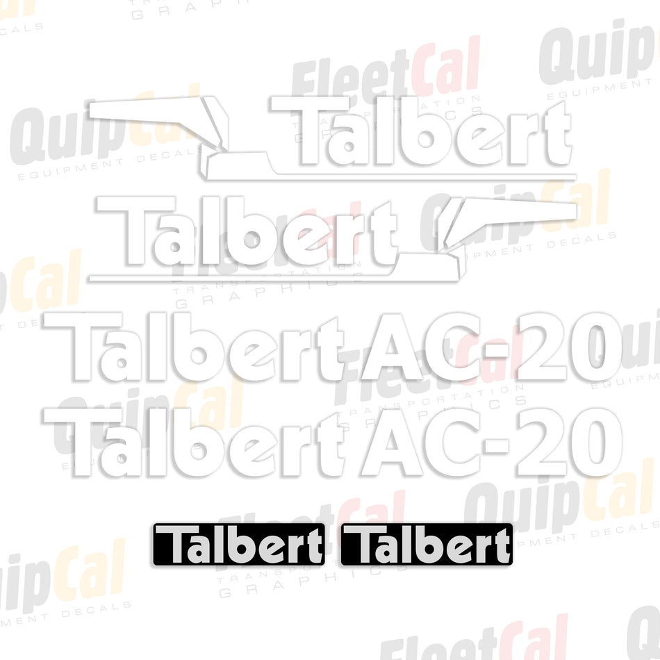 Talbert Tag Trailer Decals
