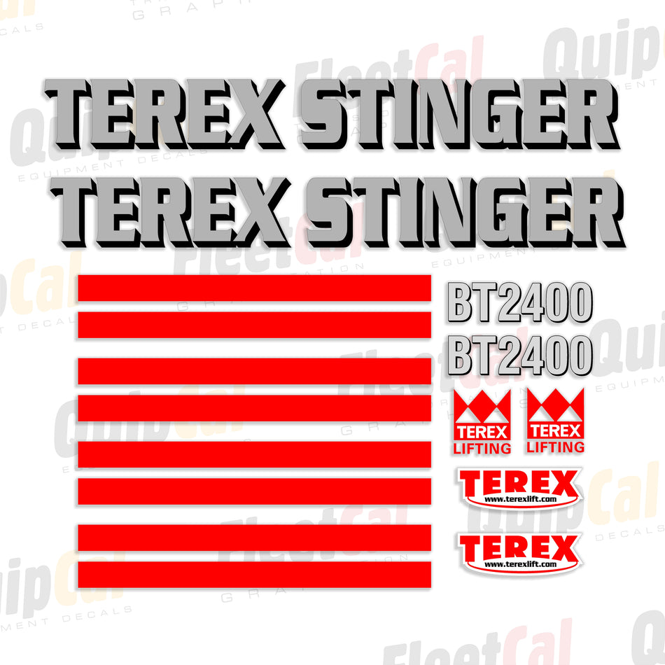 Terex BT2400 Stinger Truck Crane Decal Set
