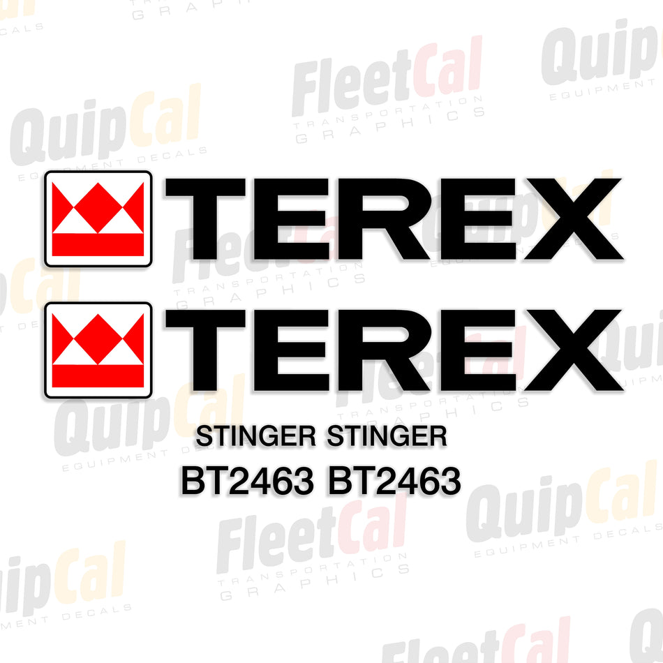 Terex BT2463 Stinger Truck Crane Decal Set