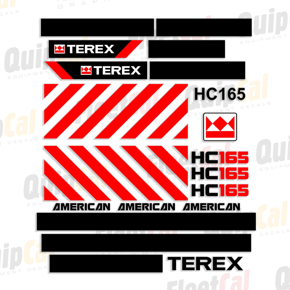 Terex HC165 Crawler Crane Decal Set