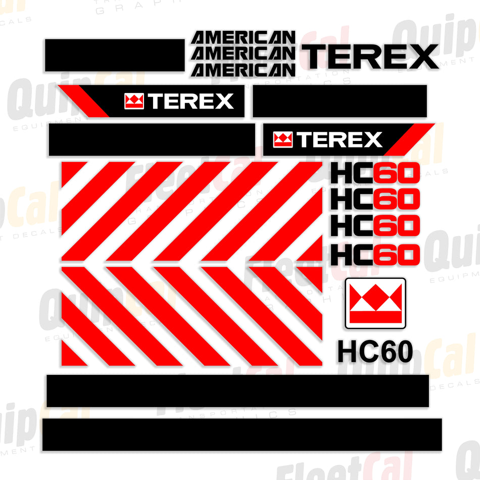 Terex HC60 Crawler Crane Decal Set