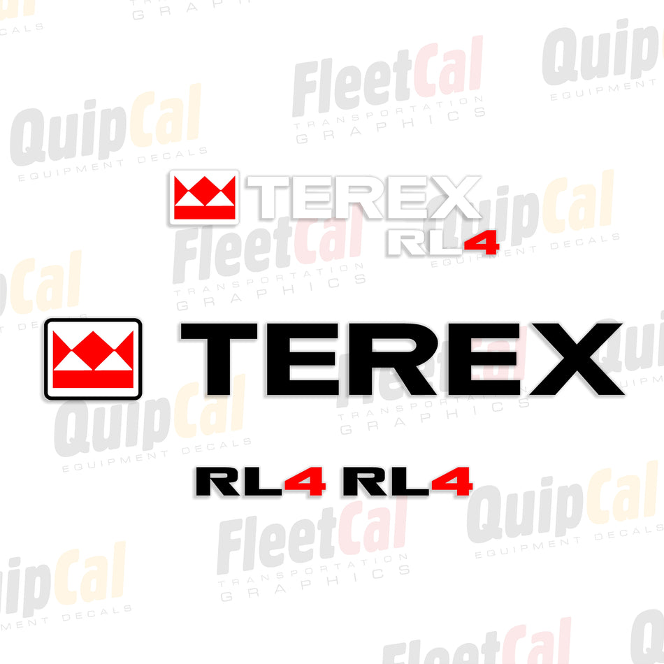 Terex RL4 Light Tower Late Model Decal Set