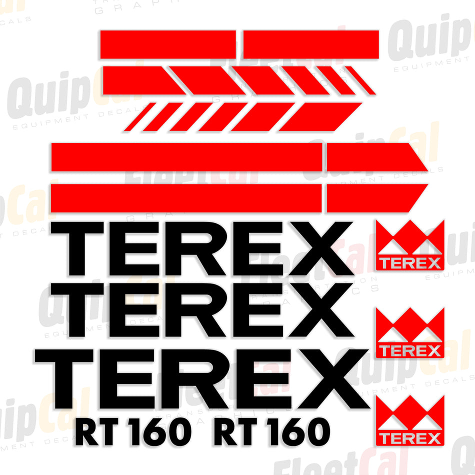 Terex RT160 Rough Terrain Crane Decal Set
