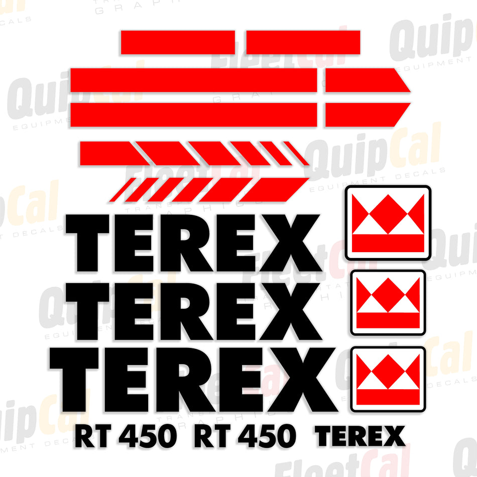 Terex RT450 Rough Terrain Crane Decal Set