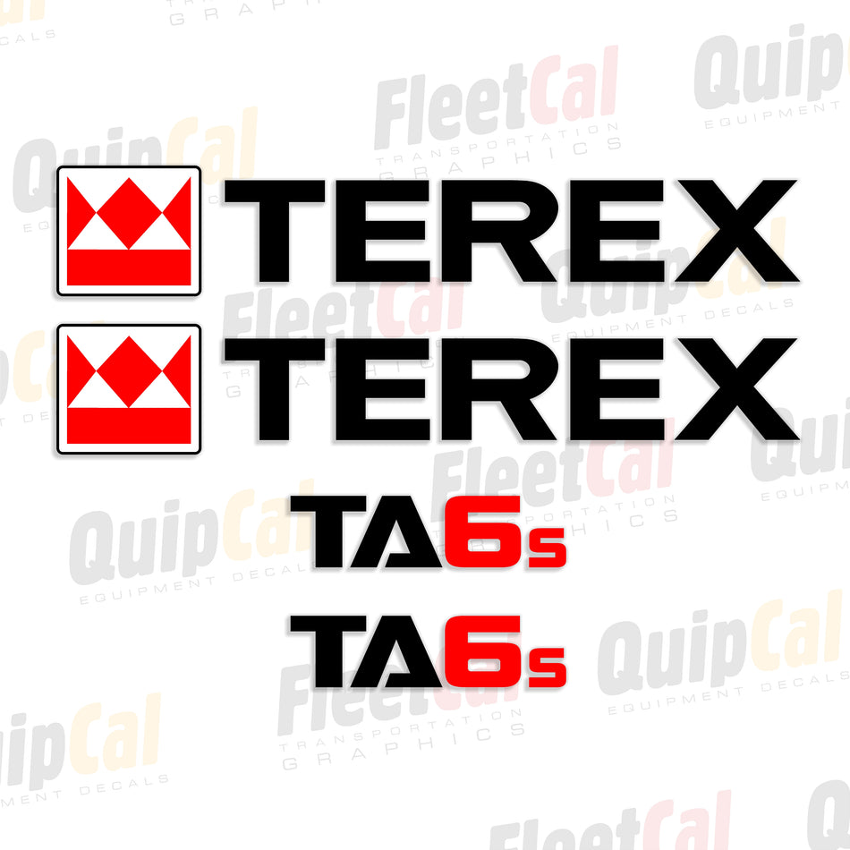 Terex TA6S Dumper Decal Set