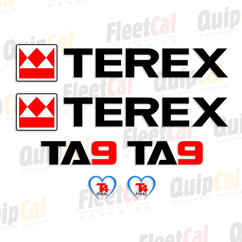 Terex TA9 Dumper Decal Set