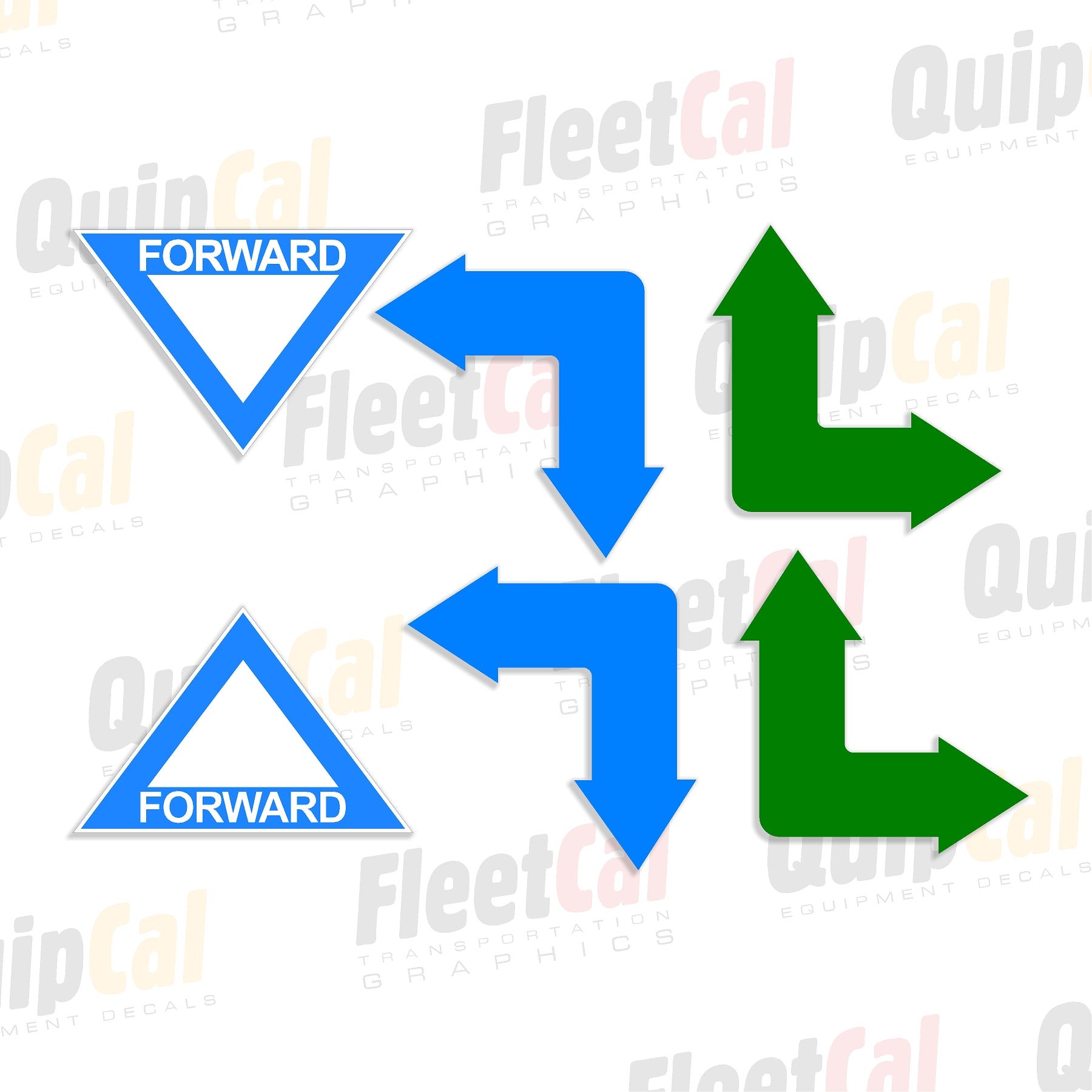 Terex Telescopic Manlift Chassis Direction Arrow Marking Decal Set ...