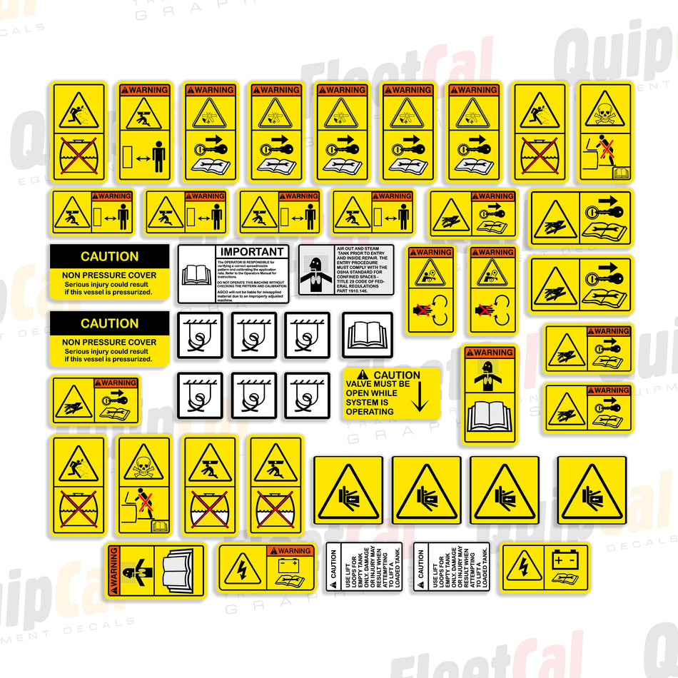 Rammax P33-22 HMR Compactor markeringsstickerset