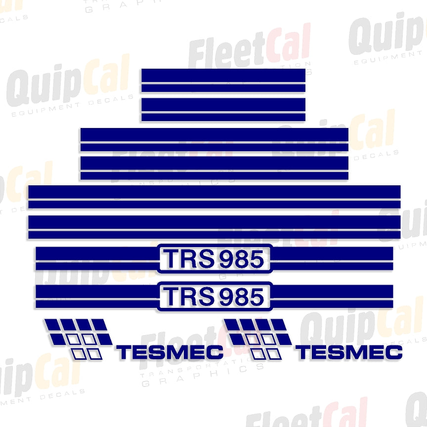 Halling Decows Tesmec TRS985 Crawler Trencher Marking Decal Set – Truck and Equipment ...