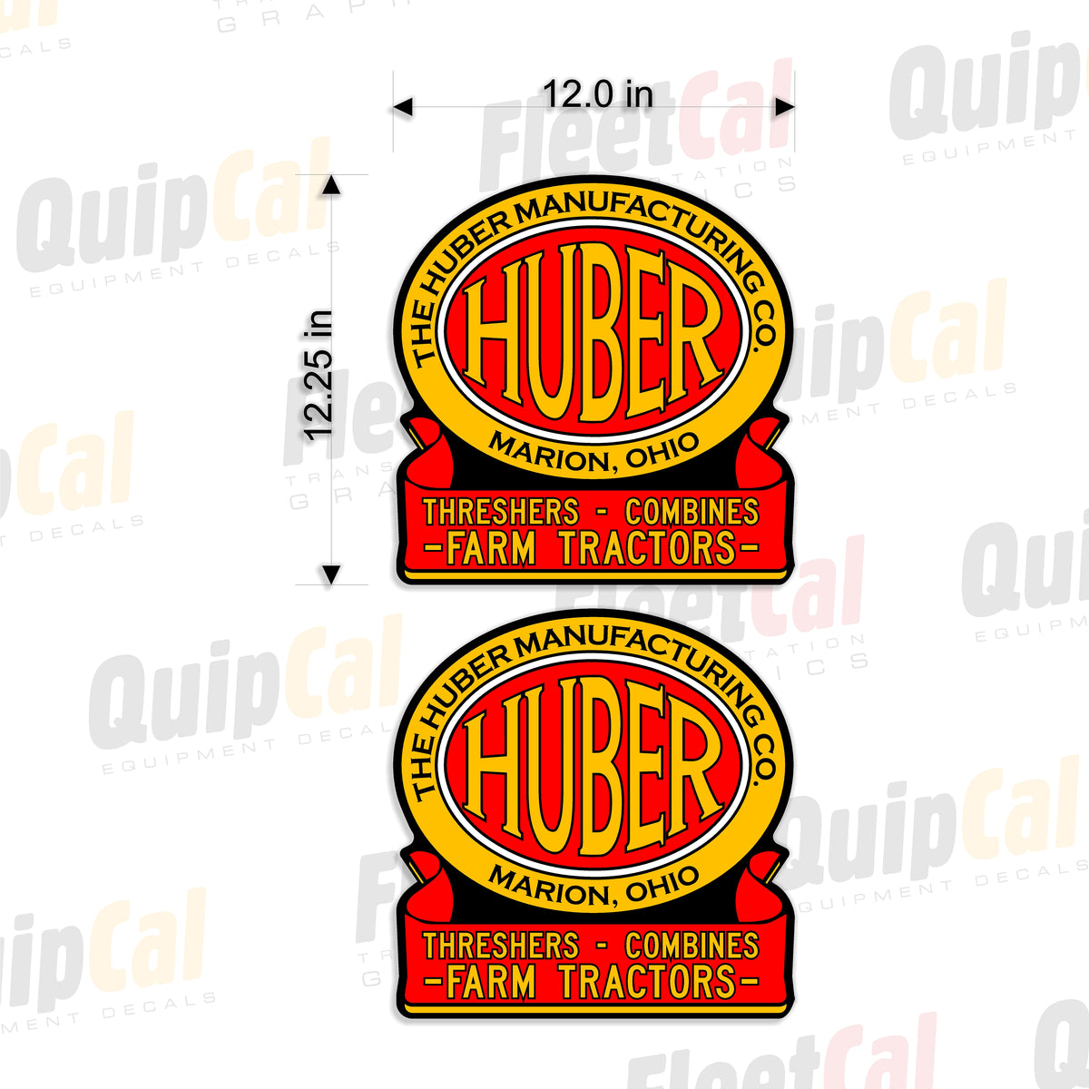 Huber Manufacturing  - Threshers, Combines, Tractors Decals