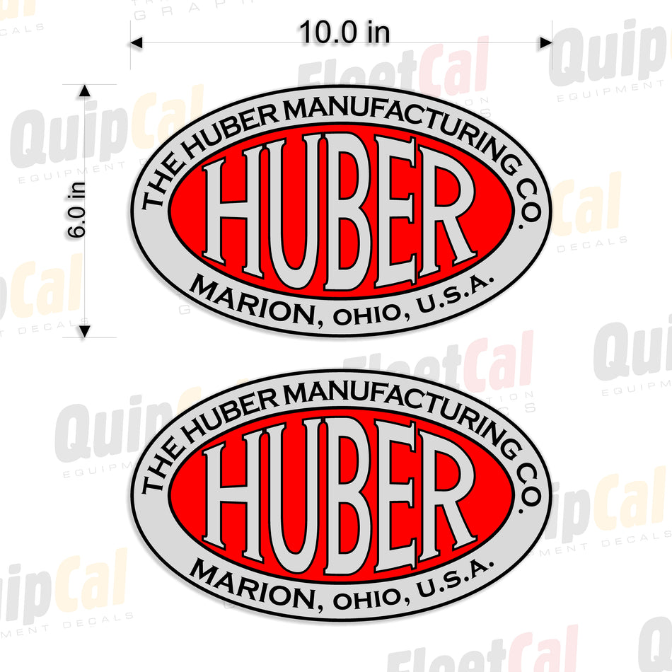 Huber Manufacturing Decals