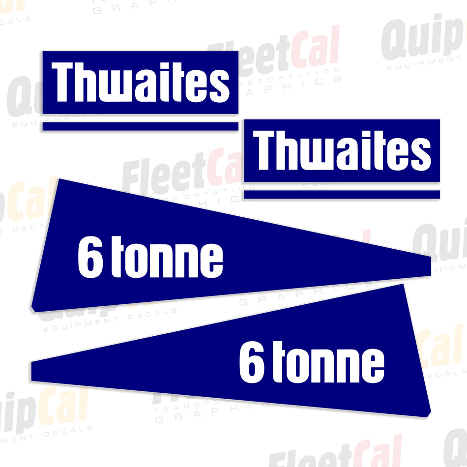 Thwaites 6 tonne Dumper Decal Set