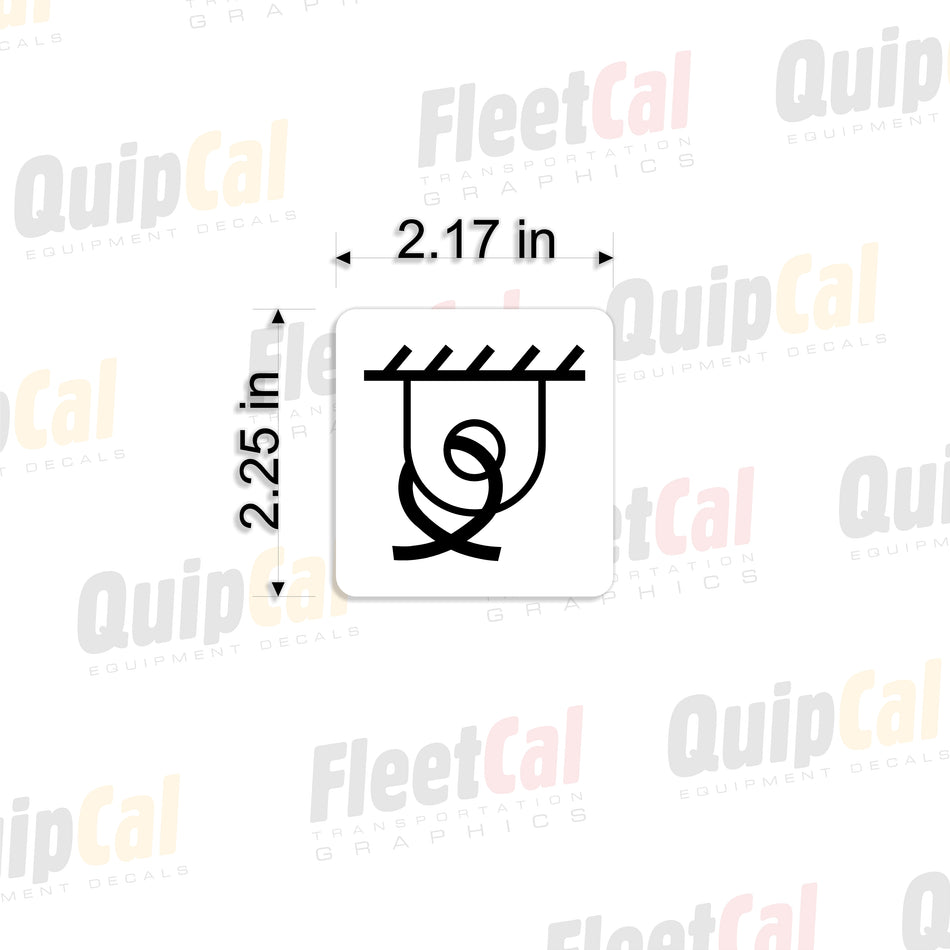 Link-Belt FMC kraan LS-108B markeringsstickerset