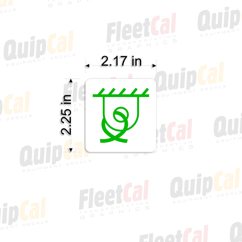 Link-Belt FMC kraan LS-108B markeringsstickerset