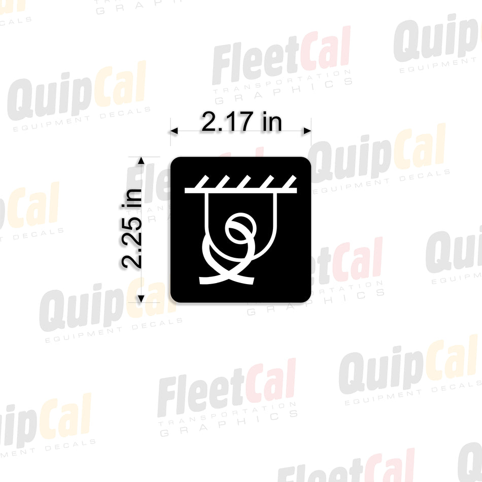 Link-Belt FMC kraan LS-108B markeringsstickerset