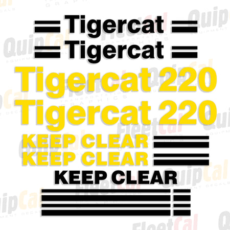 Tigercat Forestry Equipment Decals