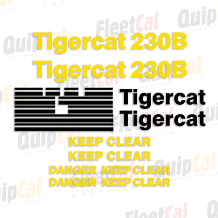 Tigercat Forestry Equipment Decals