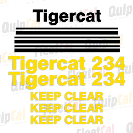 Tigercat Forestry Equipment Decals