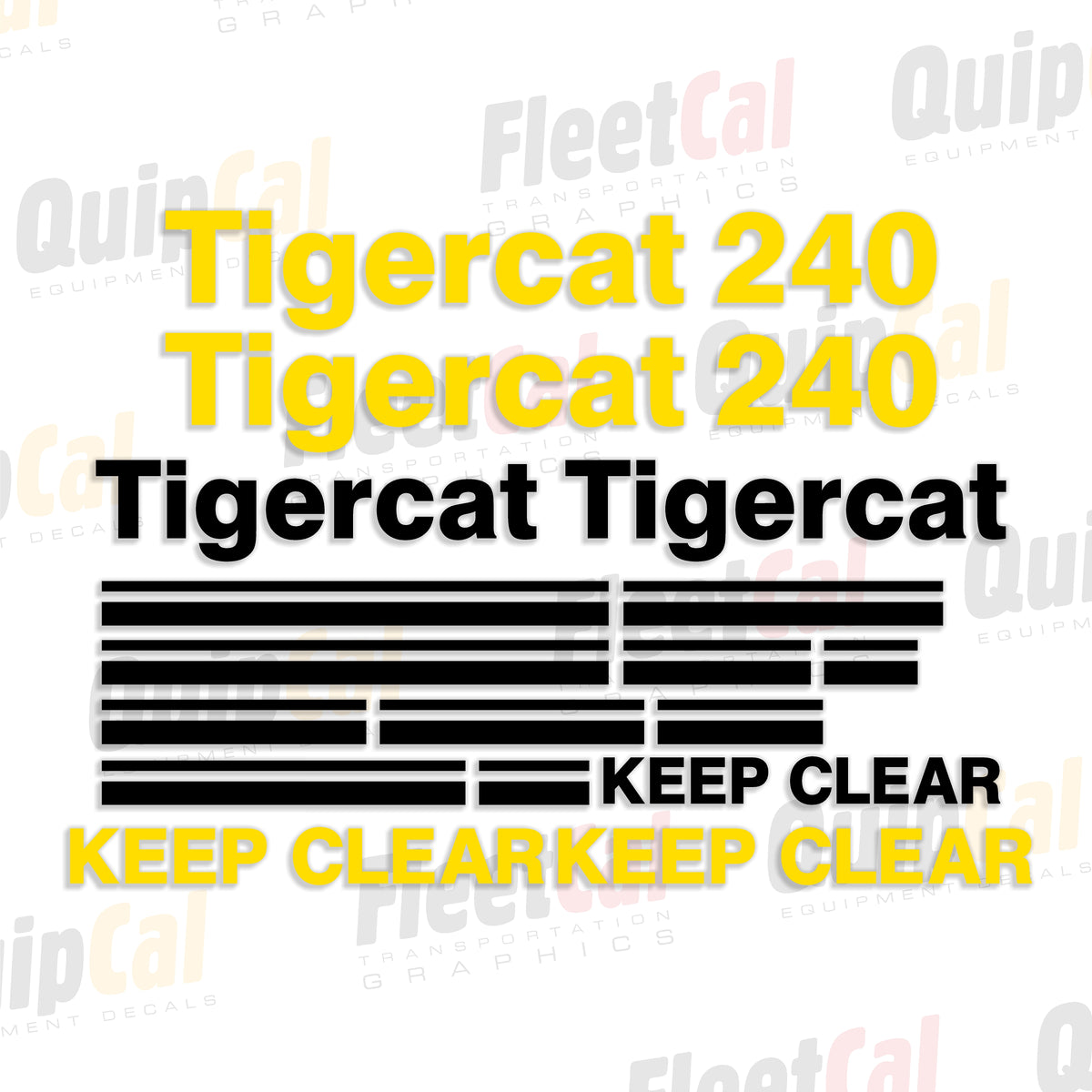 Tigercat Forestry Equipment Decals