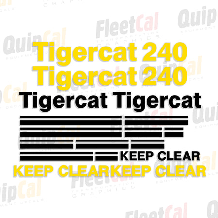 Tigercat Forestry Equipment Decals