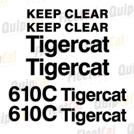 Tigercat Forestry Equipment Decals