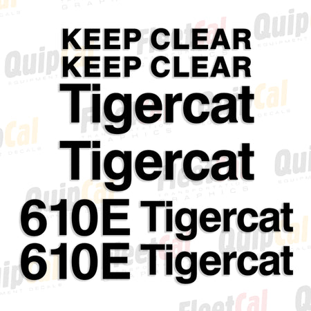 Tigercat Forestry Equipment Decals