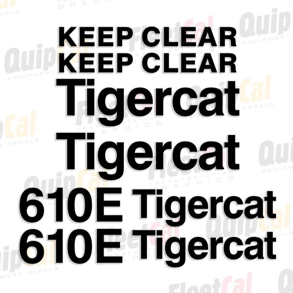 Tigercat Forestry Equipment Decals