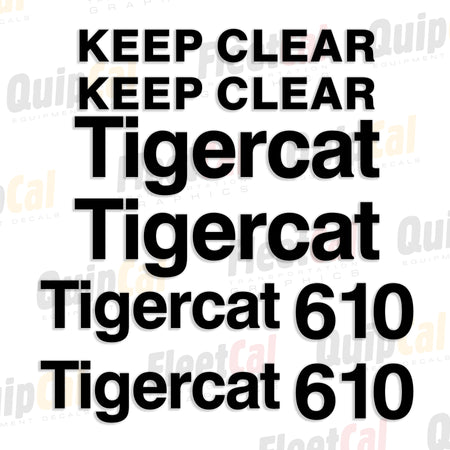 Tigercat Forestry Equipment Decals