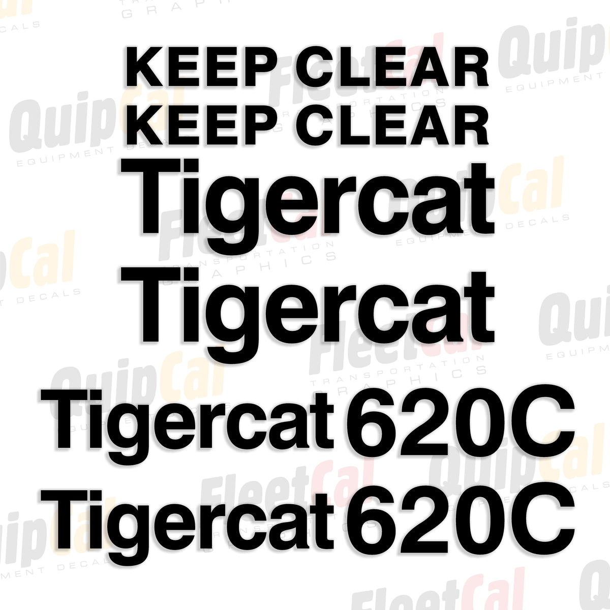 Tigercat Forestry Equipment Decals