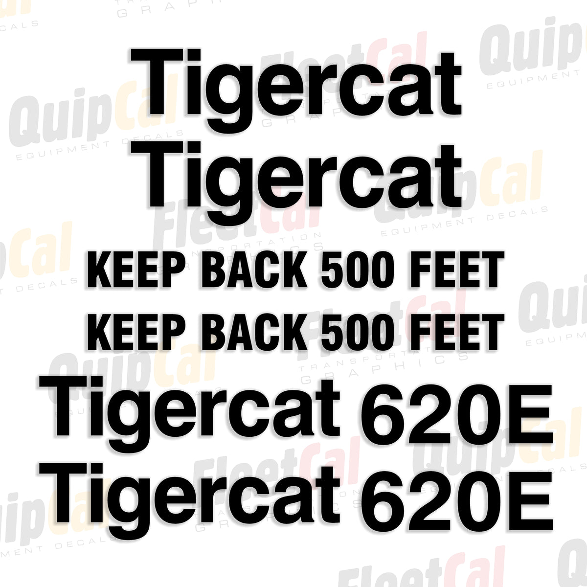 Tigercat Forestry Equipment Decals